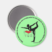 Liebe YOga Magnet (Vorderseite/Rückseite)