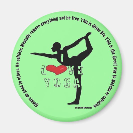 Liebe YOga Magnet (Vorne)