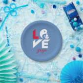 Liebe-Yoga Pappteller (Party)