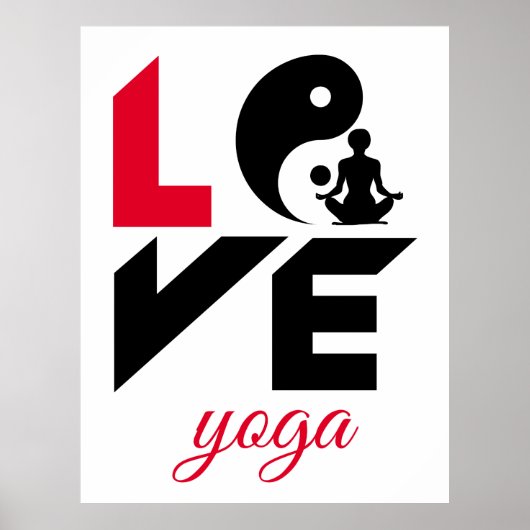 Liebe-Yoga Poster (Vorne)