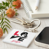 Liebe-Yoga Schlüsselanhänger (Vorderseite rechts)