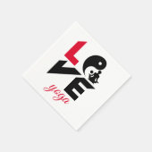 Liebe-Yoga Serviette (Ecke)