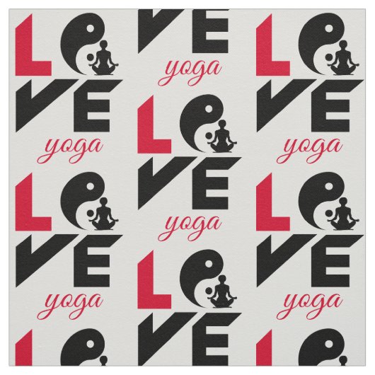 Liebe-Yoga Stoff (Muster)