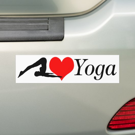 Liebe-Yoga-Stoßdämpfer Autoaufkleber (Auf Auto)