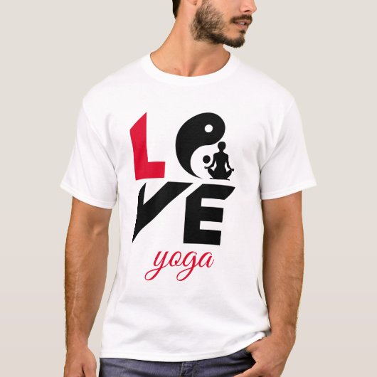 Liebe-Yoga T-Shirt (Vorderseite)