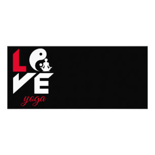 Liebe-Yoga Werbekarte