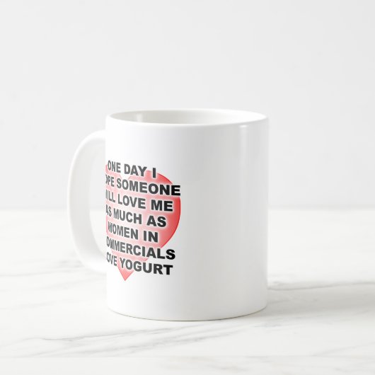 Liebe Yogurt Funny Mug Kaffeetasse (Vorderseite Links)