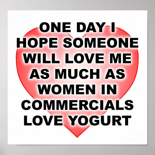 Liebe Yogurt Funny Poster (Vorne)