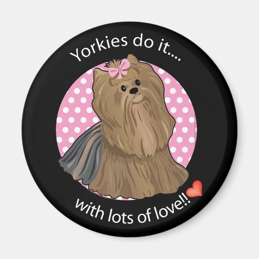 Liebe Yorkie Magnet (Vorne)
