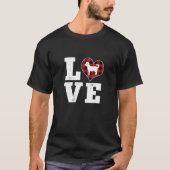 Liebe Yorkiepoo Dog Lovers Gift Buffalo Kariert Va T-Shirt (Vorderseite)