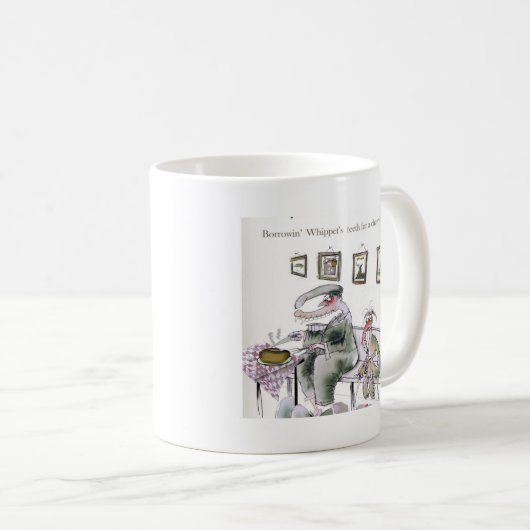 Liebe Yorkshire, das whippets Zähne borgt Kaffeetasse (VorderseiteRechts)