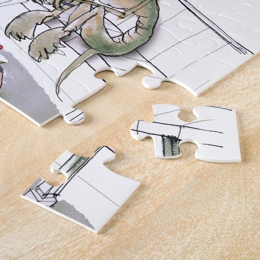 Liebe Yorkshire, das whippets Zähne borgt Puzzle (Seite)