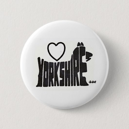 LIEBE-YORKSHIRE-KNOPF BUTTON (Vorderseite)