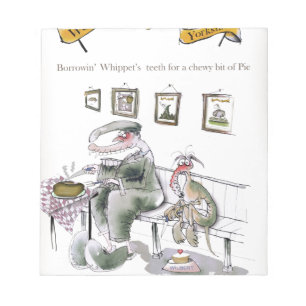 Liebe Yorkshire Leihen Peitsche Zähne Notizblock