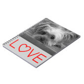 Liebe Yorkshire Terrier Puppy Doppy Notebook Journ Notizblock (Linke Seite)