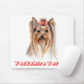 Liebe Yorkshire Terrier Welpe Hund Malerei Mousepa Mousepad (Mit Mouse)