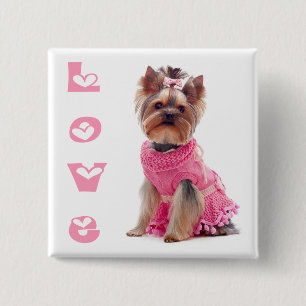 Liebe Yorkshire Terrier Welpen Hund Anstecknadel /