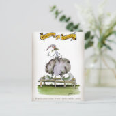 Liebe Yorkshire, tragbare Toilettenerfinderin Postkarte (Stehend Vorderseite)