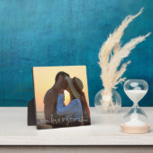 LIEBE YOU 6 Foto Collage Handgeschriebenes Herz Fotoplatte (InSitu)