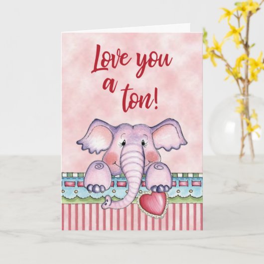 Liebe You a Ton Karte (Gelbe Blume)