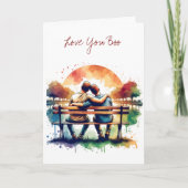 Liebe You Boo | LGBT-Romantik Karte (Vorderseite)