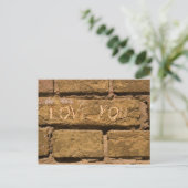 Liebe you_bricks postkarte (Stehend Vorderseite)