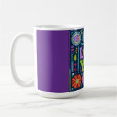 Liebe You, buntes Vintages Design, Kaffeetasse (Links)
