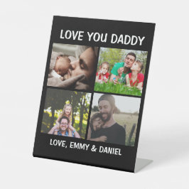 Liebe You Daddy | PERSONALISIERTES FOTO Sockelschild