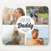 Liebe You Daddy | Vater Foto Grid Mousepad (Vorne)