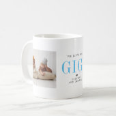 Liebe You Gigi | Zwei FotoCollage Kaffeetasse (Vorderseite Links)
