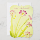 Liebe You Girlfriend Einladung (Vorderseite)