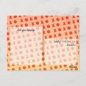 Liebe You Gold Lips Foto Ehemann Romantischer Gebu Postkarte (Rückseite)