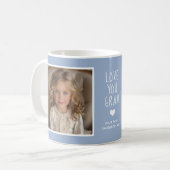 Liebe You Gran Fotos Modernes Blue C410 & White Kaffeetasse (Vorderseite Links)