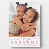 LIEBE YOU GRANDMA Foto Handgeschriebenes Script He Fotoplatte (Vorderseite)