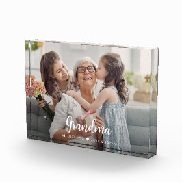 Liebe You Great Oma Modern Script Fotoblock