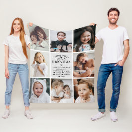 Liebe You Great Oma/Nana/Granny/Other 8-Foto Fleecedecke