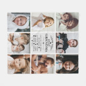 Liebe You Great Oma/Nana/Granny/Other 8-Foto Fleecedecke (Vorderseite (Horizontal))