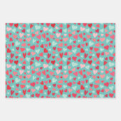 Liebe You Kisses & Hugs Hearts Geschenkpapier Set (Vorderseite 2)