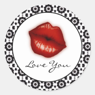 Liebe You: Lippen Sticker