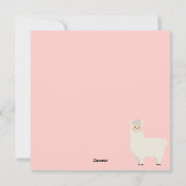 Liebe You Llama Feiertagskarte (Rückseite)