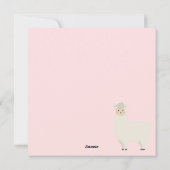 Liebe You Llama Feiertagskarte (Rückseite)