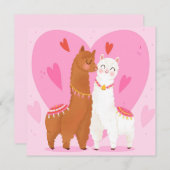Liebe You Llama Holiday Card Feiertagskarte (Vorne/Hinten)
