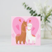 Liebe You Llama Holiday Card Feiertagskarte (Stehend Vorderseite)