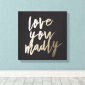 Liebe You Madonna Foil Art Printing Leinwanddruck (Insitu (Holzboden))