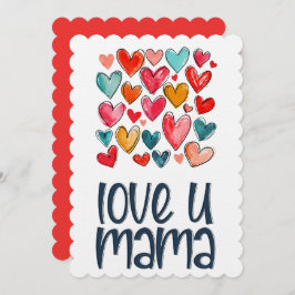 Liebe You Mama: Muttertagsvorstellung der Liebe Einladung