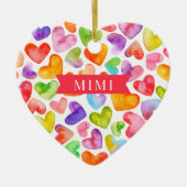 Liebe You Mimi | 2-seitige Keramik Keramik Ornament (Vorne)