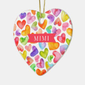 Liebe You Mimi | 2-seitige Keramik Ornament (Links)