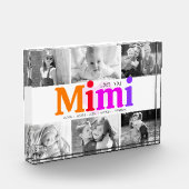 Liebe You Mimi Colorful Rainbow Modern Collage 6 Fotoblock (Links)