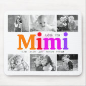 Liebe You Mimi Farbenfroher Regenbogen 6 FotoColla Mousepad (Vorne)