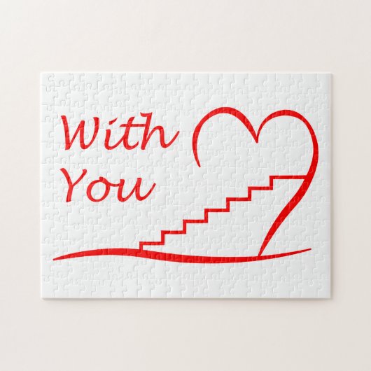 Liebe You, mit dir die Treppe hinauf Puzzle (Horizontal)
